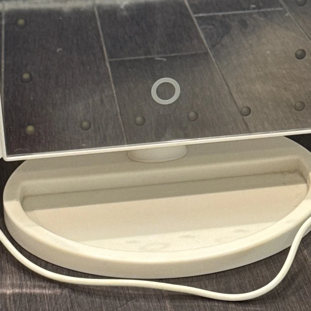 NWOT Light Up Plug In Tri-Fold Vanity Mirror with LED Lights